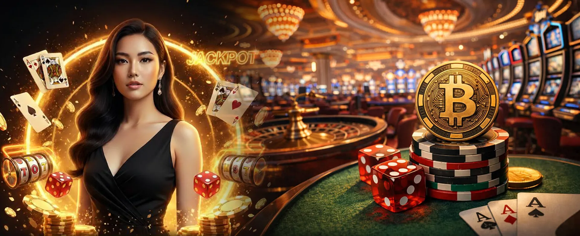Dynamic online casino background for www.8k8